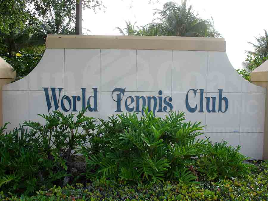 WORLD TENNIS CENTER Signage